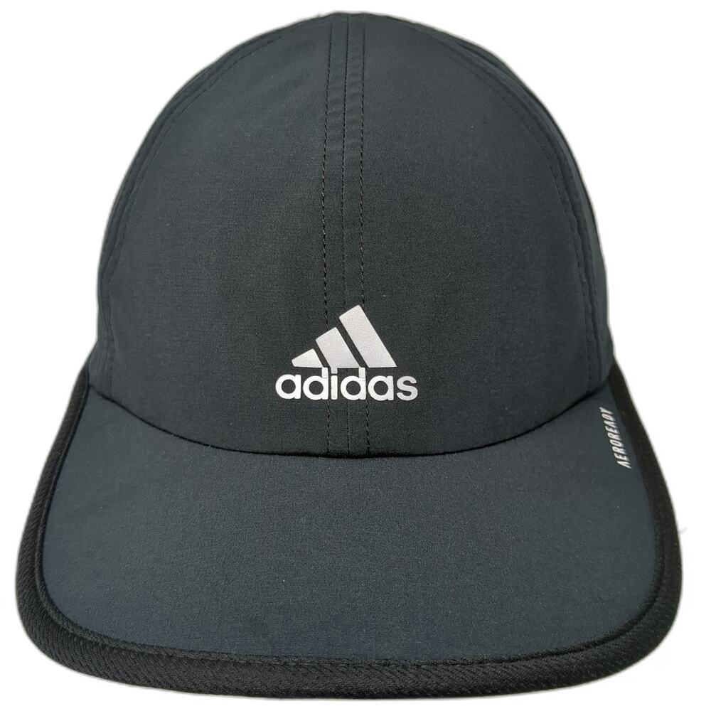 Adidas Baseball Cap Black One Size Aeroready Performance Strapback Hat